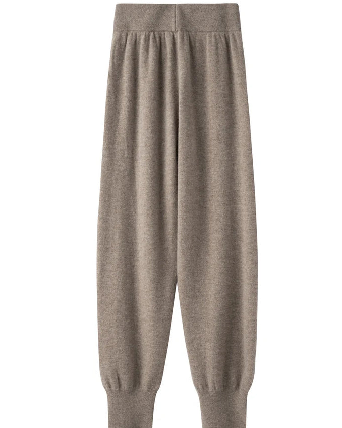 Merino Wool High-Waist Knit Trousers