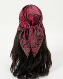 Printed Square Scarf Shawl & Headband