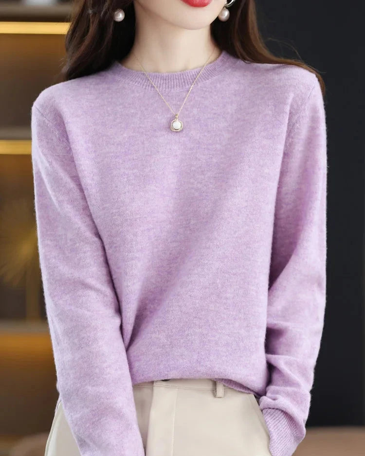 Merino Wool Round Neck Sweater