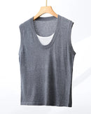 Wool-Blend Crew-Neck Knitted Vest