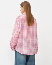 Casual Retro Plaid Shirt Jacket