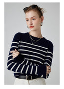 Striped Wool Pullover Sweater