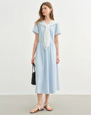 Stylish High-Waisted Slim-Fitting Long Dress