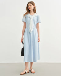 Stylish High-Waisted Slim-Fitting Long Dress