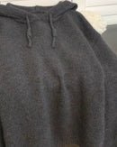 Pure Wool Hooded Knit Pullover