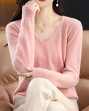 Merino Wool V-Neck Sweater