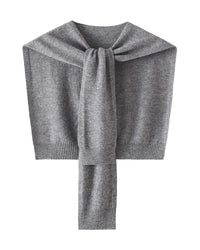 Merino Wool Knitted Shawl Cape