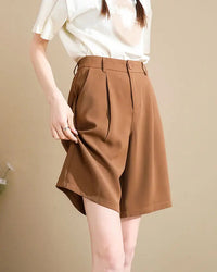 Relaxed High-Rise Woven Shorts