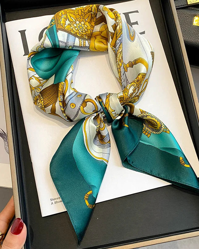 New Women's Silk Printed Scarf