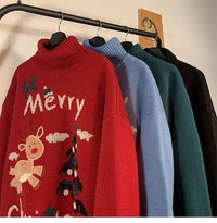 Turtleneck Christmas Sweater Ugly Sweater
