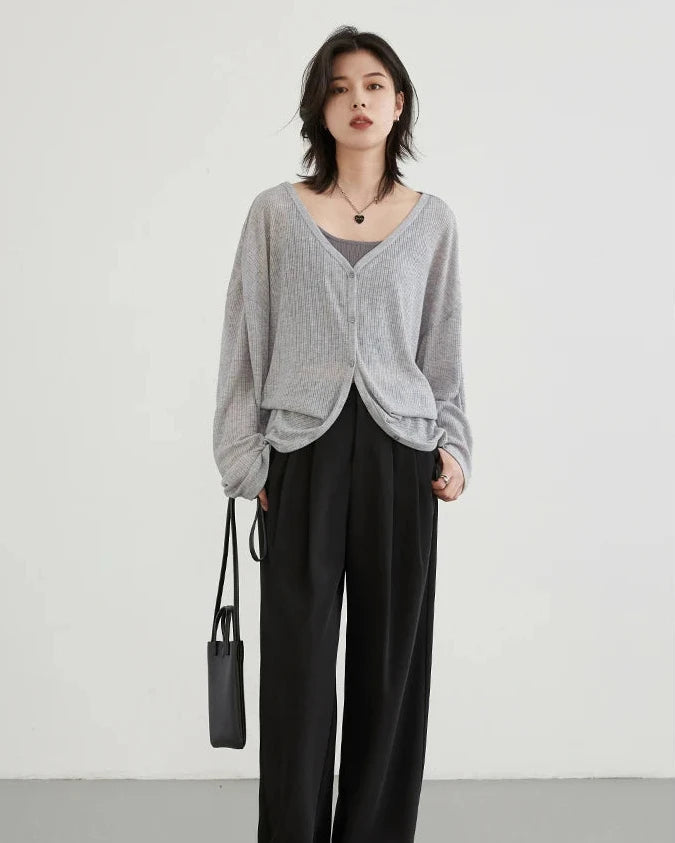 Lightweight V-Neck Cardigan