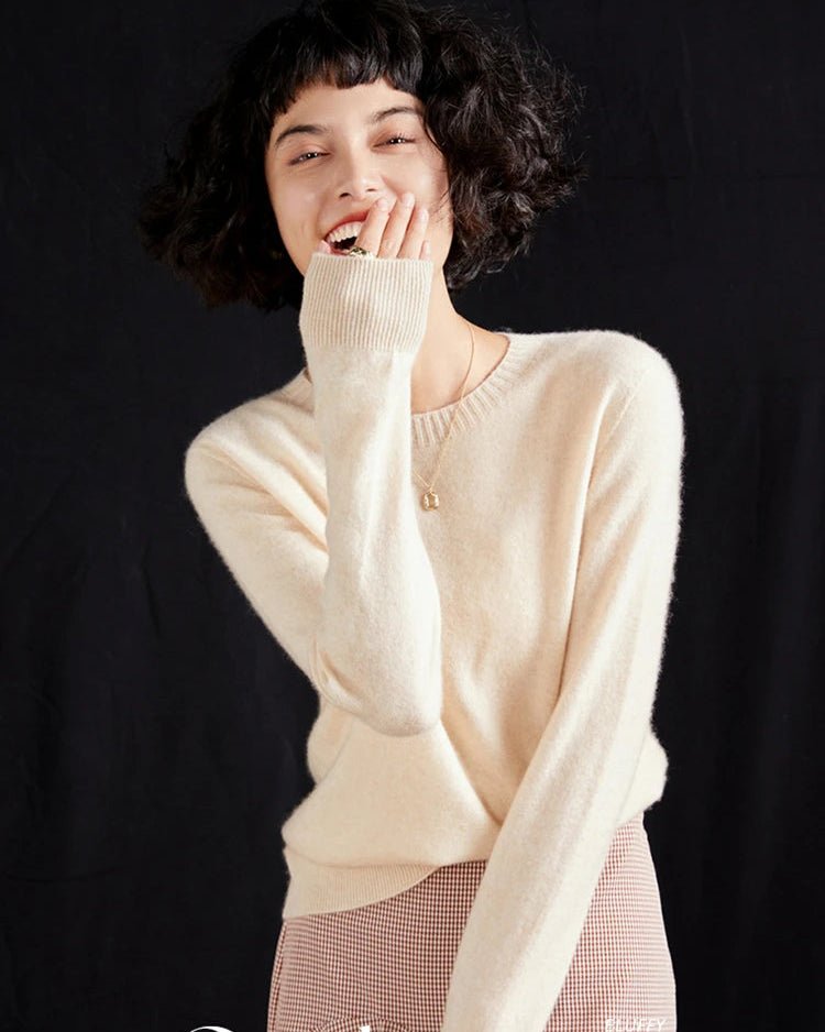 Cashmere Casual Crew Neck Loose Sweater