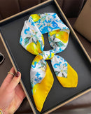 Multifunction Paisley Square Silk Scarf