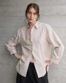Casual Collared Single-Breasted Loose-Fitting Shirt