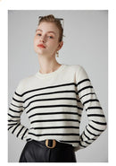 Striped Wool Pullover Sweater