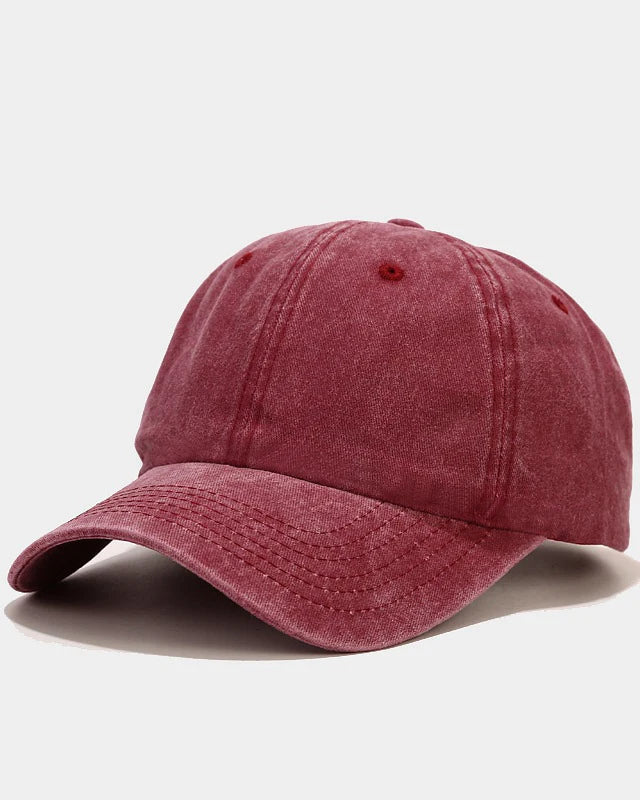 Washed-Cotton Adjustable Baseball Cap
