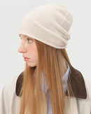 Rolled-Edge Wool Slouch Beanie