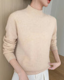 Pure Cashmere Half-Turtleneck Pullover