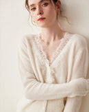 Cashmere Casual V-Neck Knit Sweater