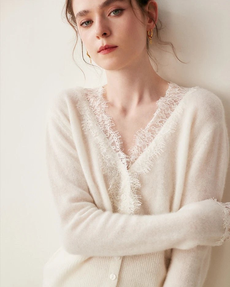 Cashmere Casual V-Neck Knit Sweater