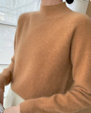 Pure Cashmere Half-Turtleneck Pullover