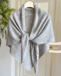 Wool Oversized Triangle Shawl Scarf
