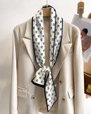 Women's Printed Silk Scarf & Shawl