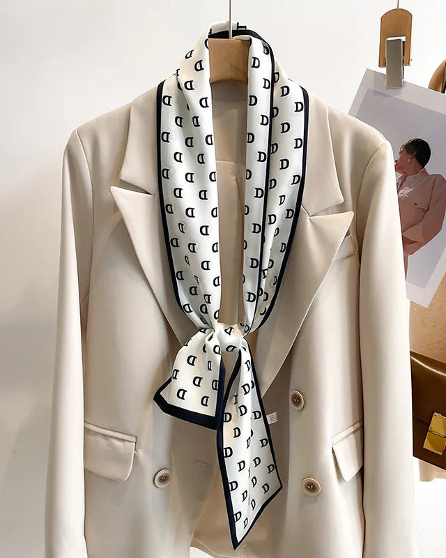 Women's Printed Silk Scarf & Shawl