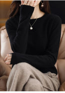 Soft Cashmere Knit Crew Neck Pullover