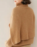 Cashmere Turtleneck Knitted Shawl Scarf