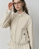 Cotton Modal Zip Collar Jacket