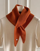 Softly Textured Triangle Knit Scarf