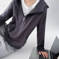 Slim Fit Zipper Up Hoodies