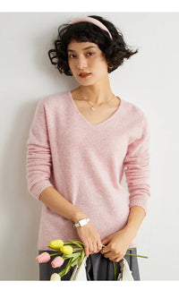 V-Neck Cashmere Basic Jumper