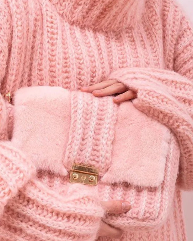 Designers' Oversized Turtleneck Sweater