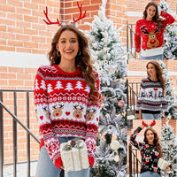 Elk Jacquard Christmas Sweater