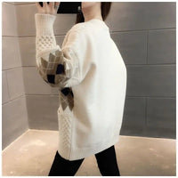 Vintage Plaid Single Breasted Cardigan