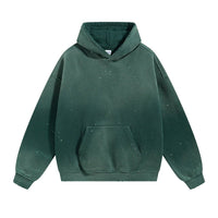 Oversized Warm Paint Distressed Hoodies