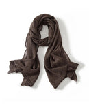 Wool Cashmere Tassel Wrap Scarf