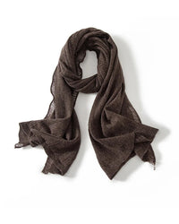 Wool Cashmere Tassel Wrap Scarf