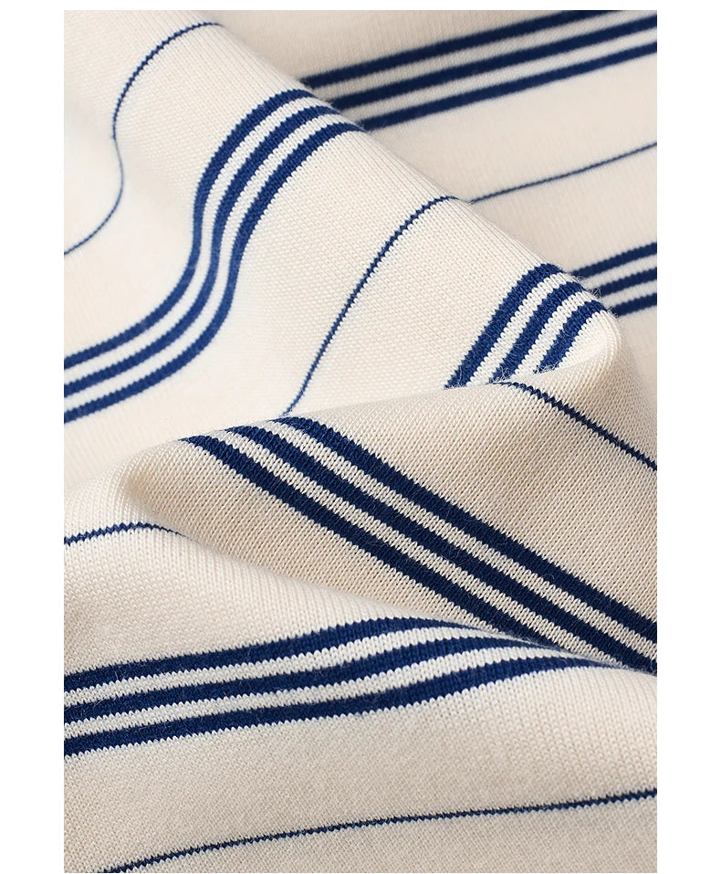 Nautical Stripe Embroidered T-Shirt