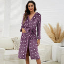 Flannel Hooded Pajamas Robe