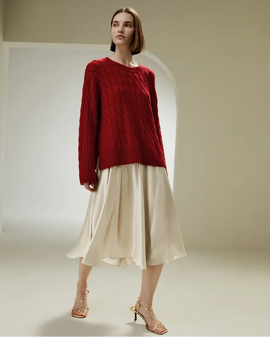 Ultrafine Merino Wool Crewneck Sweater