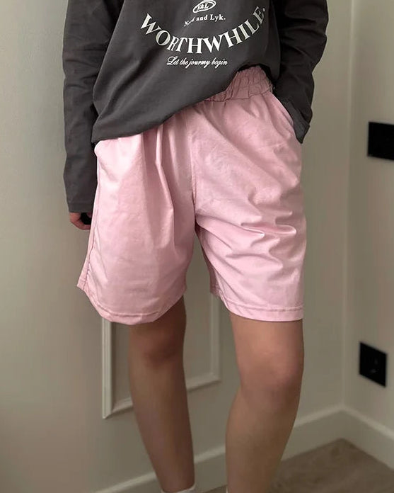 Soft Elastic Waist Everyday Lounge Shorts