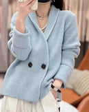 Relaxed Cashmere V Neck Cardigan