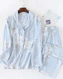 Floral Print Long-Sleeve Pajama Set