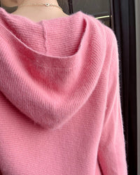 Cashmere Hooded Loose-Fit Knit Pullover