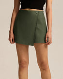 Asymmetric A-Line Mini Skort