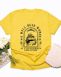 Literary Graphic Short Sleeve Tee
