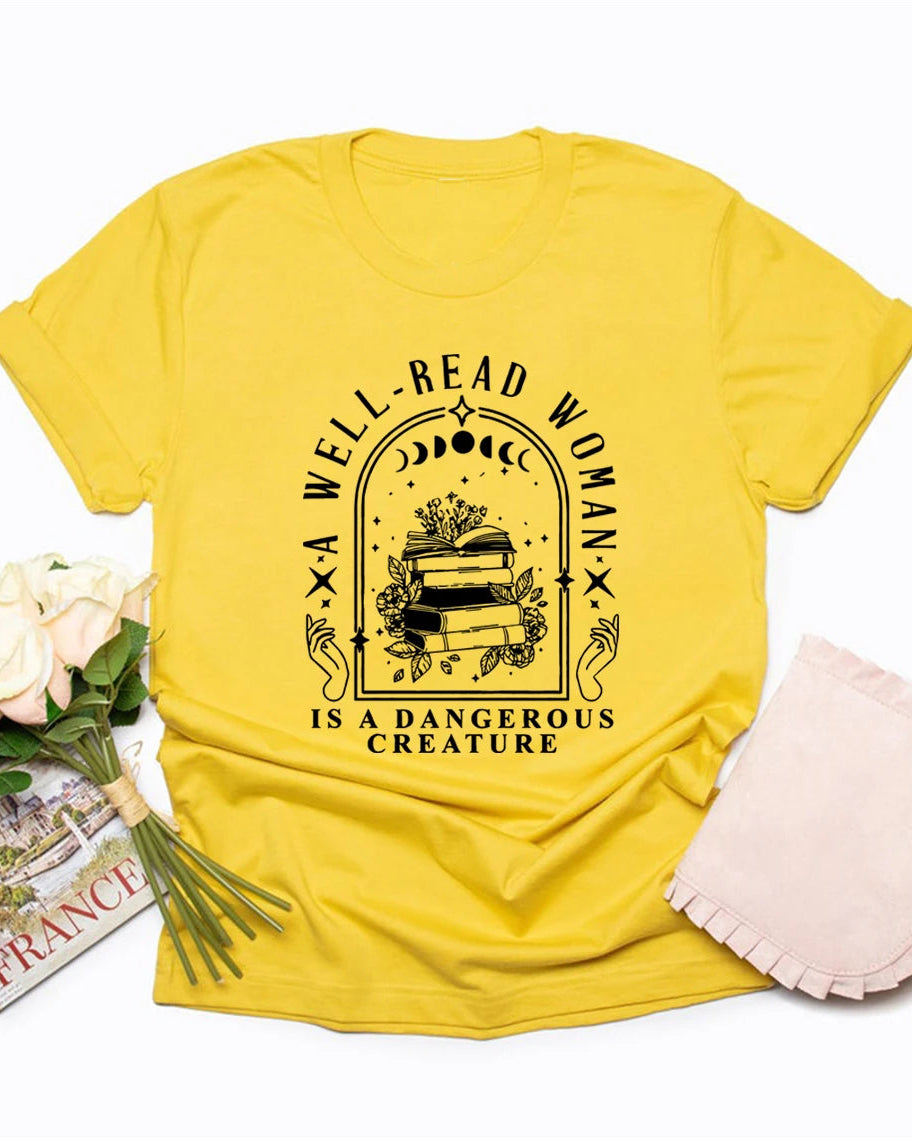 Literary Graphic Short Sleeve Tee